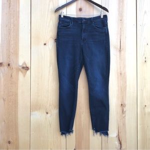 MOTHER Stunner Zip Two Step Fray Jeans Last Call Sz 31